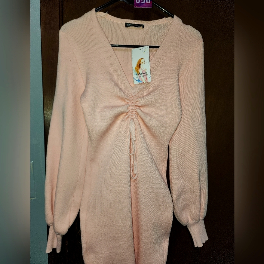 Pretty garden sweater dress